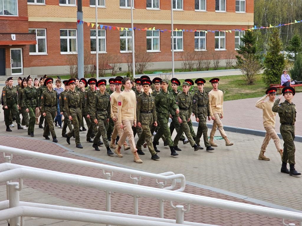 подготовка к параду кадет